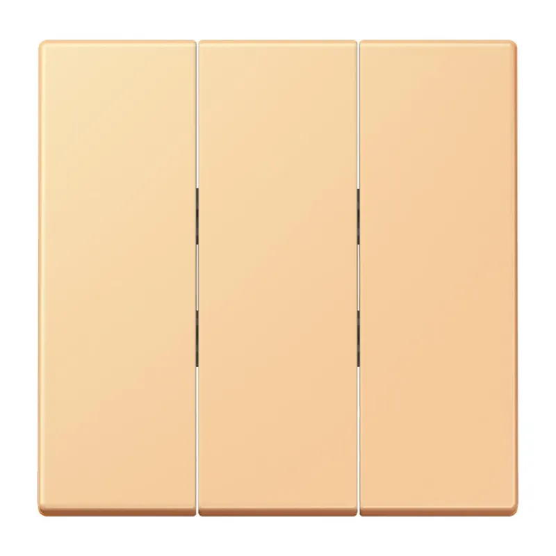 Jung Wippe 3fach, Thermoplast lackiert, Serie LS, terre sienne claire 59 LC993BF258