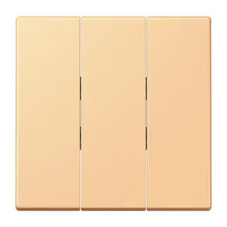 Jung Wippe 3fach, Thermoplast lackiert, Serie LS, terre sienne claire 59 LC993BF258