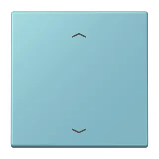 Jung Wippe 1fach, mit Pfeilsymbolen, Serie LS, céruléen moyen LC990P213
