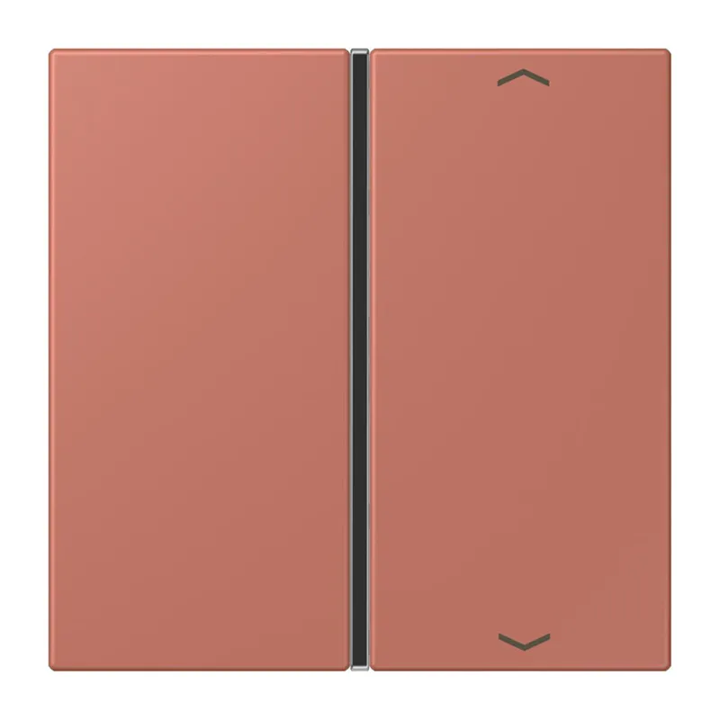 Jung Taste 1fach, mit Pfeilsymbolen, F40, Serie LS, terre sienne brique LC401TSAP236