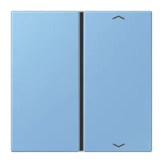 Jung Taste 1fach, mit Pfeilsymbolen, F40, Serie LS, bleu céruléen 59 LC401TSAP256