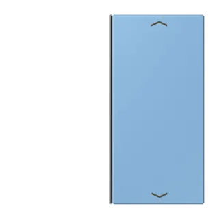 Jung Taste 2fach, mit Pfeilsymbolen, F40, Serie LS, bleu céruléen 59 LC402TSAP256