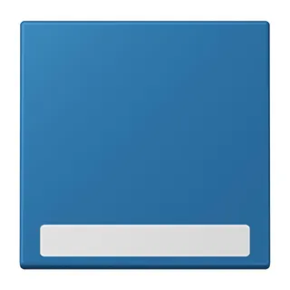 Jung Wippe 1fach, mit Schriftfeld, Serie LS, bleu céruléen 31 LC990NA211