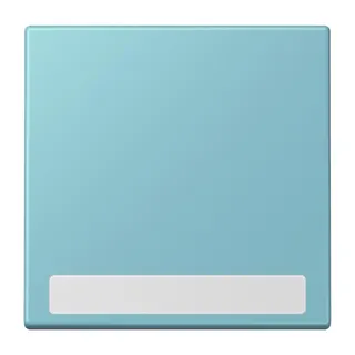 Jung Wippe 1fach, mit Schriftfeld, Serie LS, céruléen moyen LC990NA213