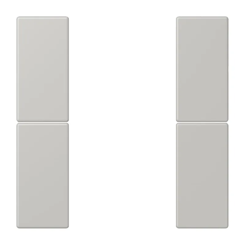 Jung Tastensatz 2fach, F50, Serie LS, gris clair 31 LC502TSA205