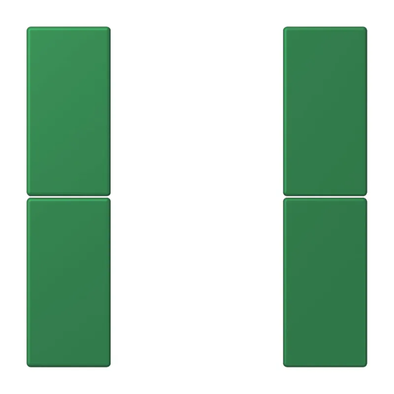 Jung Tastensatz 2fach, F50, Serie LS, vert foncé LC502TSA219