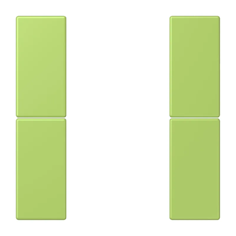 Jung Tastensatz 2fach, F50, Serie LS, vert clair LC502TSA221