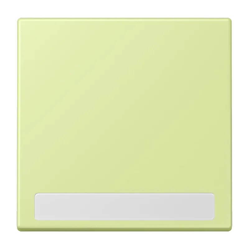 Jung Wippe 1fach, mit Schriftfeld, Serie LS, vert jaune clair LC990NA222