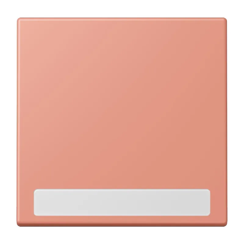 Jung Wippe 1fach, mit Schriftfeld, Serie LS, l'ocre rouge moyen LC990NA233