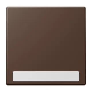 Jung Wippe 1fach, mit Schriftfeld, Serie LS, terre d'ombre br?lée 31 LC990NA239
