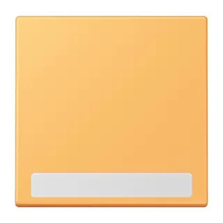 Jung Wippe 1fach, mit Schriftfeld, Serie LS, ocre jaune clair LC990NA254