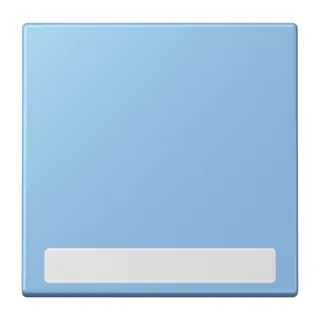 Jung Wippe 1fach, mit Schriftfeld, Serie LS, bleu céruléen 59 LC990NA256