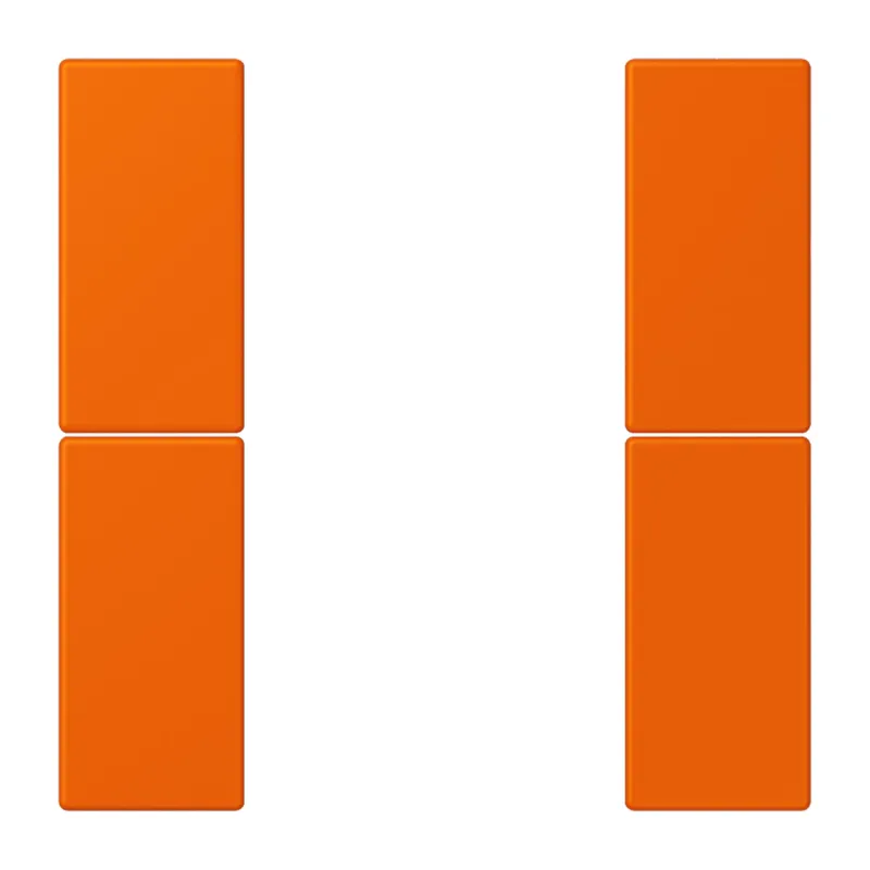 Jung Tastensatz 2fach, F50, Serie LS, orange LC502TSA224