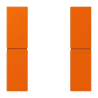 Jung Tastensatz 2fach, F50, Serie LS, orange LC502TSA224