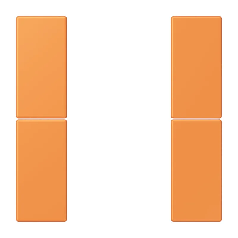 Jung Tastensatz 2fach, F50, Serie LS, orange clair LC502TSA225