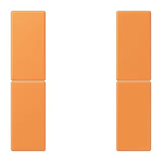Jung Tastensatz 2fach, F50, Serie LS, orange clair LC502TSA225