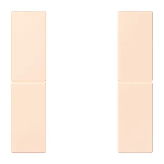 Jung Tastensatz 2fach, F50, Serie LS, orange pâle LC502TSA226