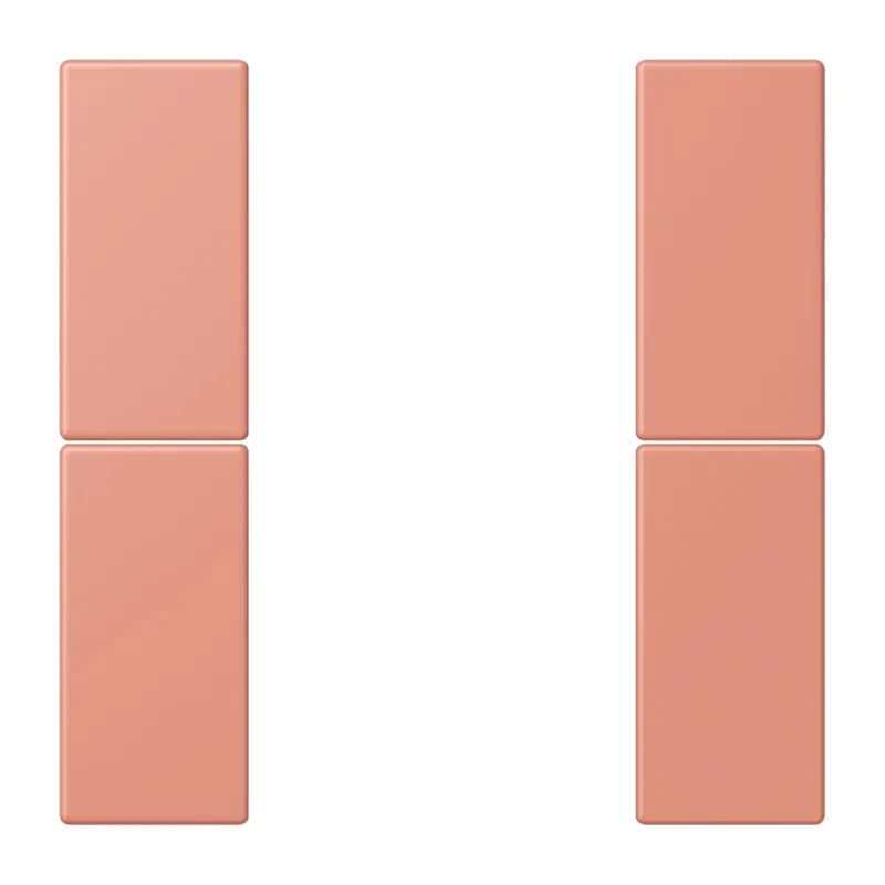 Jung Tastensatz 2fach, F50, Serie LS, l'ocre rouge moyen LC502TSA233