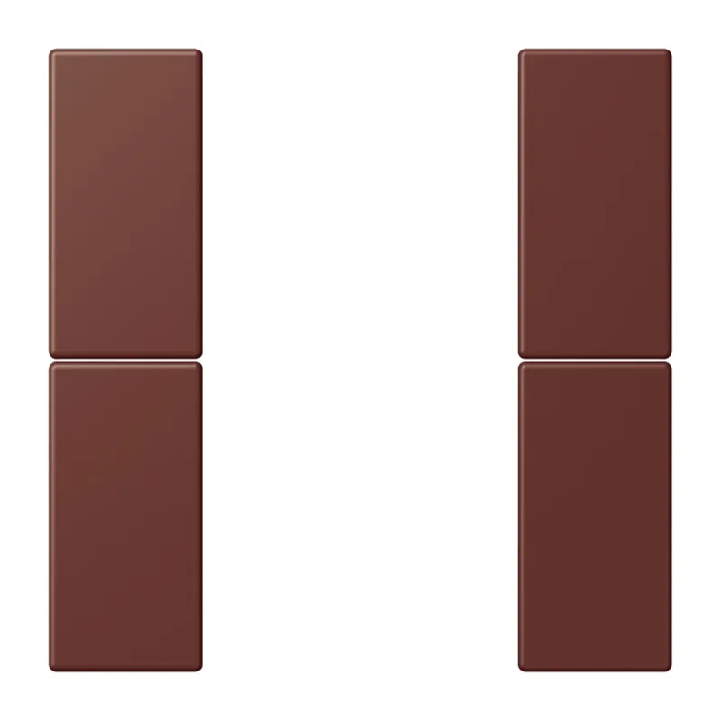 Jung Tastensatz 2fach, F50, Serie LS, terre sienne br?lée 31 LC502TSA235