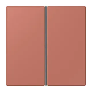 Jung Tastensatz 2fach, F40, Serie LS, terre sienne brique LC402TSA236