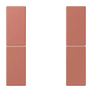 Jung Tastensatz 2fach, F50, Serie LS, terre sienne brique LC502TSA236