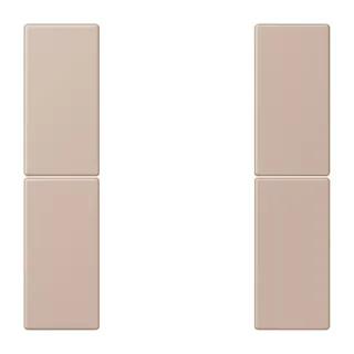 Jung Tastensatz 2fach, F50, Serie LS, ombre br?lée claire LC502TSA240