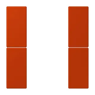 Jung Tastensatz 2fach, F50, Serie LS, rouge vermillon 59 LC502TSA244