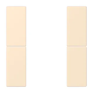Jung Tastensatz 2fach, F50, Serie LS, blanc ivoire LC502TSA245