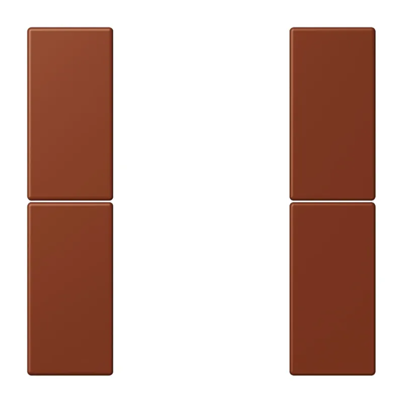 Jung Tastensatz 2fach, F50, Serie LS, terre sienne br?lée 59 LC502TSA247
