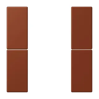 Jung Tastensatz 2fach, F50, Serie LS, terre sienne br?lée 59 LC502TSA247