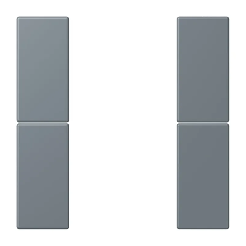 Jung Tastensatz 2fach, F50, Serie LS, gris 59 LC502TSA251