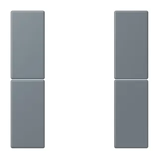 Jung Tastensatz 2fach, F50, Serie LS, gris 59 LC502TSA251
