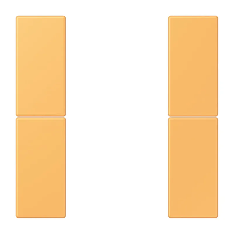 Jung Tastensatz 2fach, F50, Serie LS, ocre jaune clair LC502TSA254