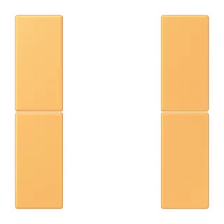 Jung Tastensatz 2fach, F50, Serie LS, ocre jaune clair LC502TSA254