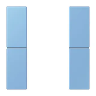 Jung Tastensatz 2fach, F50, Serie LS, bleu céruléen 59 LC502TSA256