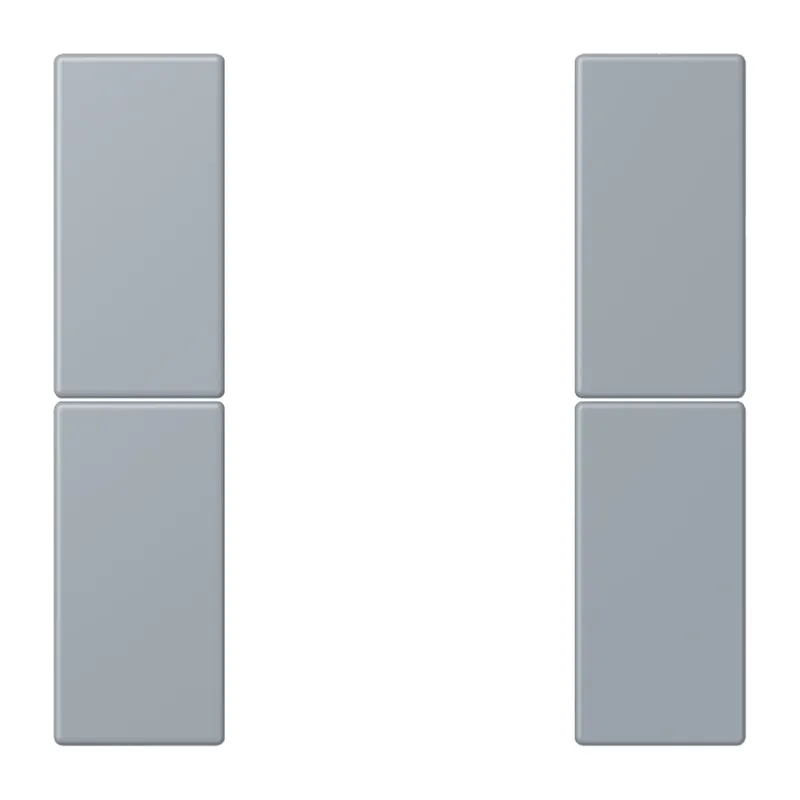Jung Tastensatz 2fach, F50, Serie LS, gris clair 59 LC502TSA257