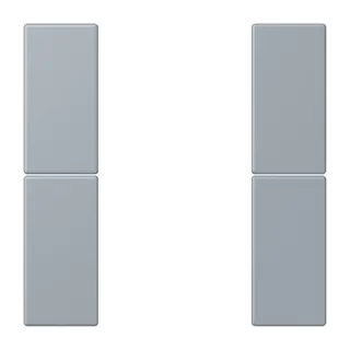 Jung Tastensatz 2fach, F50, Serie LS, gris clair 59 LC502TSA257