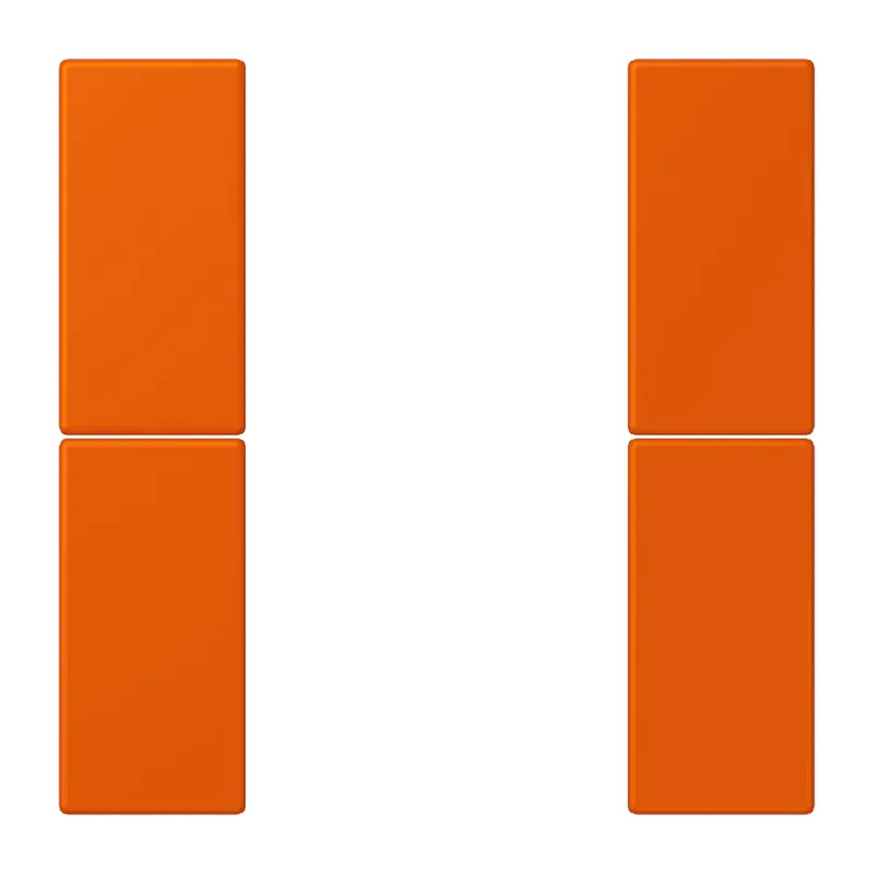 Jung Tastensatz 2fach, F50, Serie LS, orange vif LC502TSA260