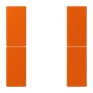 Jung Tastensatz 2fach, F50, Serie LS, orange vif LC502TSA260