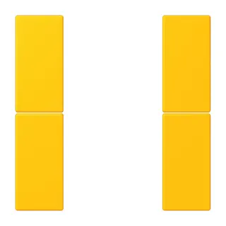Jung Tastensatz 2fach, F50, Serie LS, le jaune vif LC502TSA263