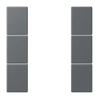 Jung Tastensatz 3fach, F50, Serie LS, gris foncé 31 LC503TSA202