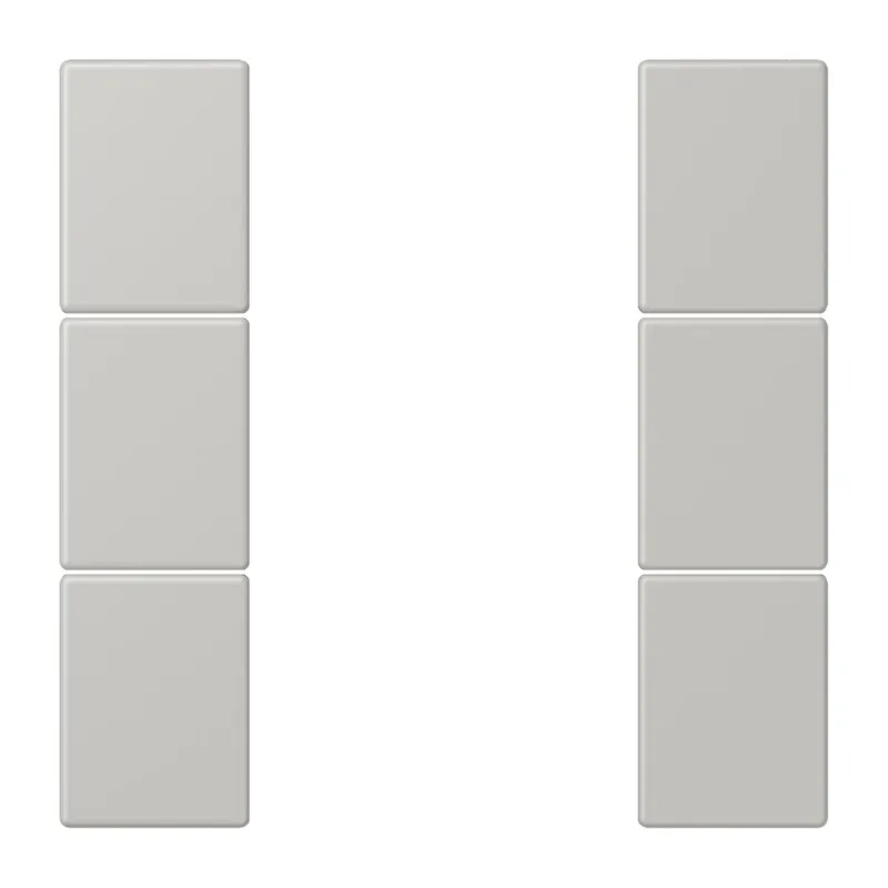 Jung Tastensatz 3fach, F50, Serie LS, gris clair 31 LC503TSA205