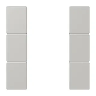 Jung Tastensatz 3fach, F50, Serie LS, gris clair 31 LC503TSA205