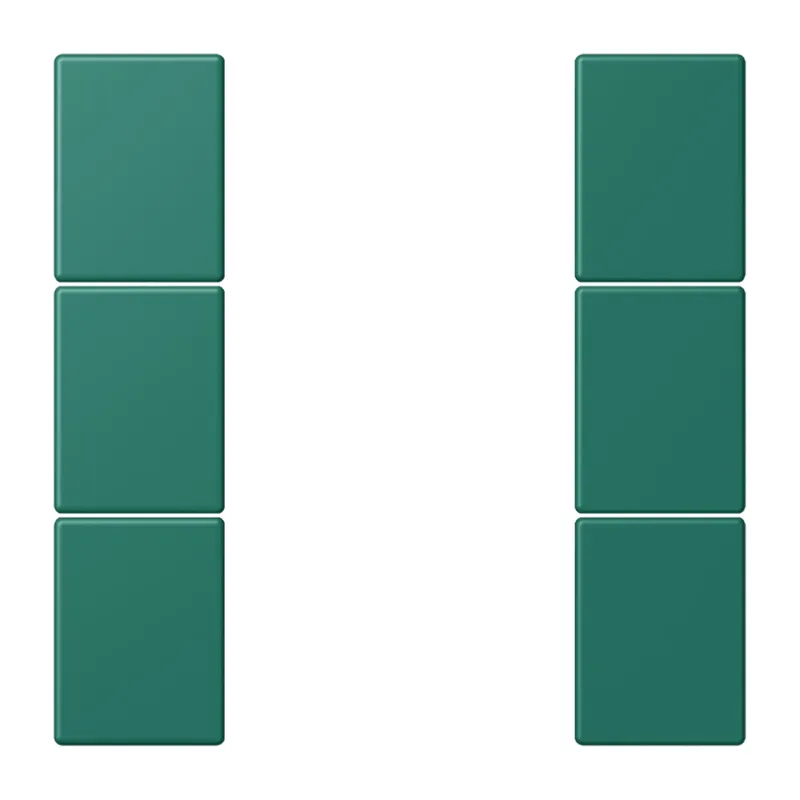 Jung Tastensatz 3fach, F50, Serie LS, vert anglais LC503TSA216