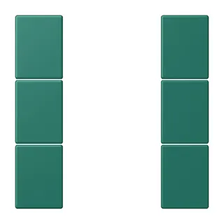 Jung Tastensatz 3fach, F50, Serie LS, vert anglais LC503TSA216