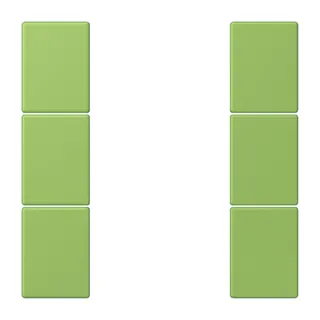 Jung Tastensatz 3fach, F50, Serie LS, vert 31 LC503TSA220