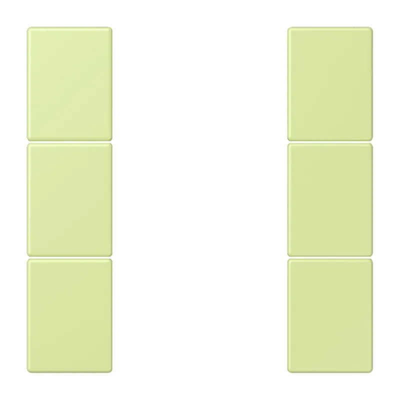 Jung Tastensatz 3fach, F50, Serie LS, vert jaune clair LC503TSA222