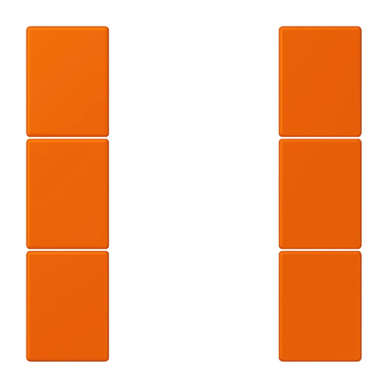 Jung Tastensatz 3fach, F50, Serie LS, orange LC503TSA224