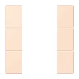 Jung Tastensatz 3fach, F50, Serie LS, orange pâle LC503TSA226