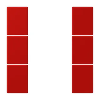 Jung Tastensatz 3fach, F50, Serie LS, rouge vermillon 31 LC503TSA227